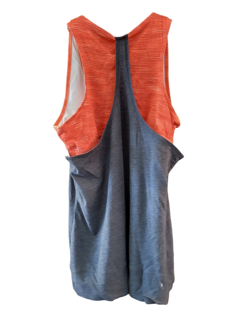 Everlast Women's Gray Racerback Tank with Orange Inner Sports Bra - Size L - Picture 2 of 4